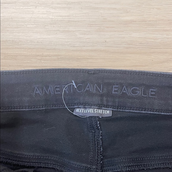 American Eagle Outfitters Distressed Black Skinny Jeans - Picture 3 of 8